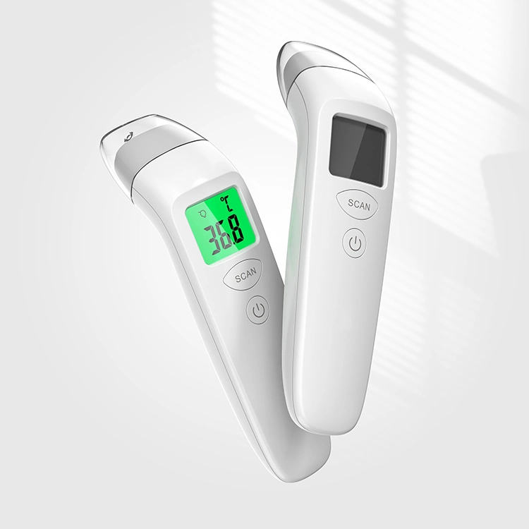 Termómetro infrarrojo digital sin contacto CE FDA RoHS de frente LCD automático de alta temperatura inteligente profesional para oficina, hospital y supermercado