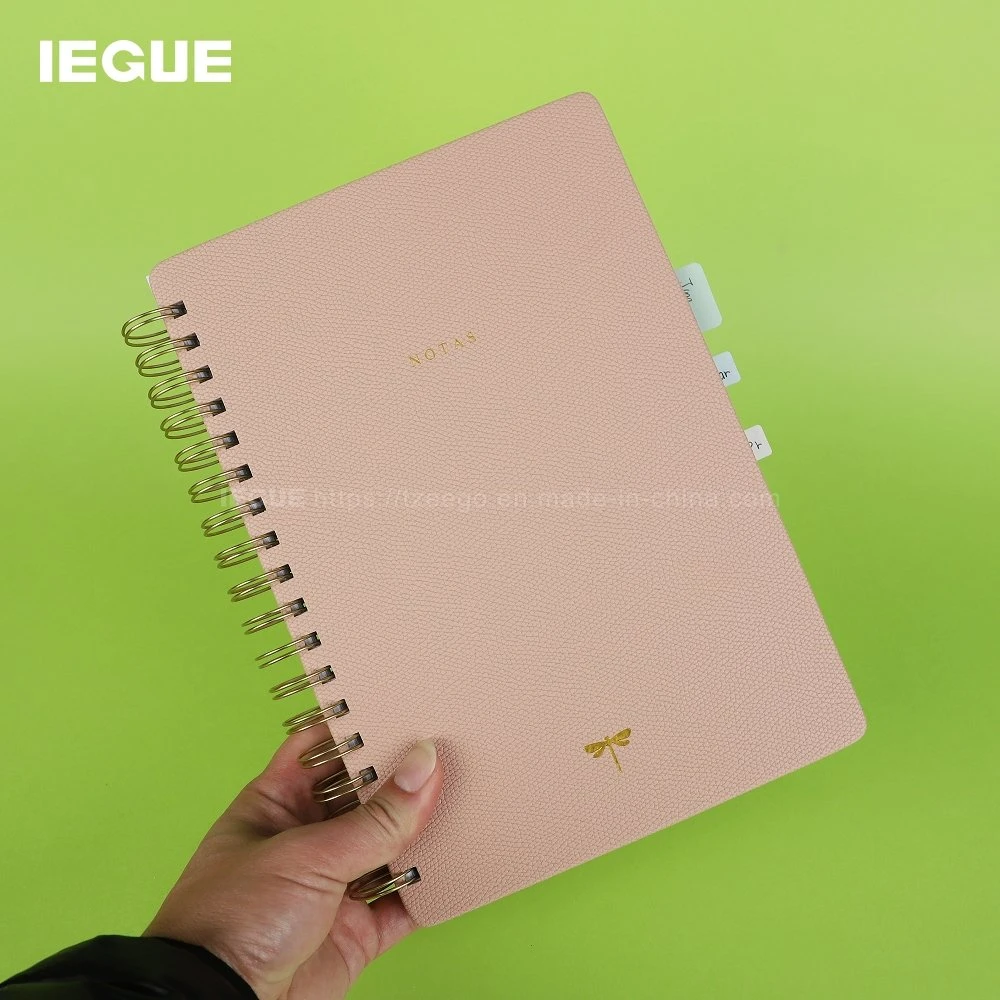 2023 Customized High Quality A4 A5 Diary Spiral Exercise Books for School