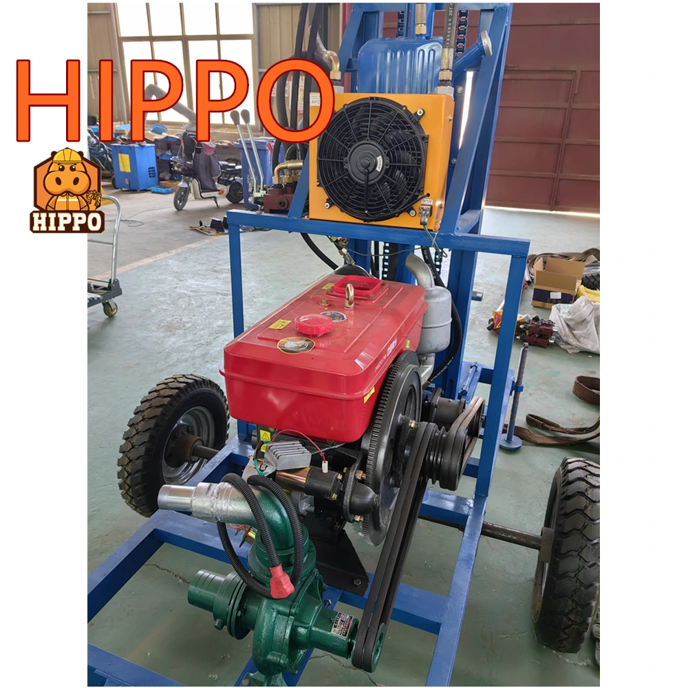 Hippo Neues Produkt 100 Meter Hydraulic Portable Diesel Engine