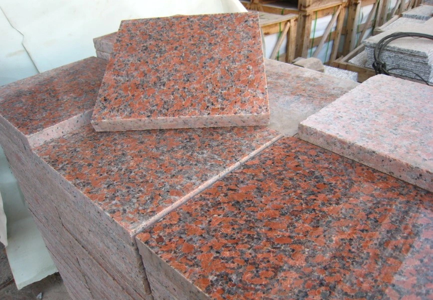 Cheapest Laying/Riven G562 Red Granite Garden/Museo Paving/Patio Slabs Online