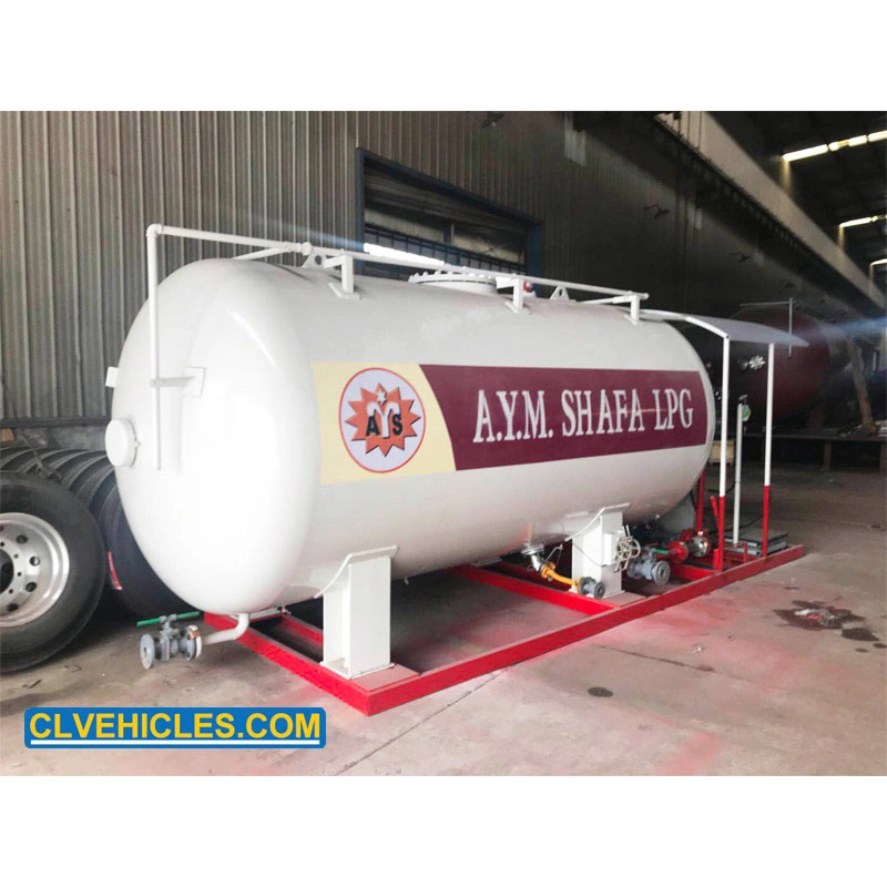 Mobile 10000liters LPG Skid Station 10cbm LPG Filling Station 5tons LPG Gas Cylinder Station