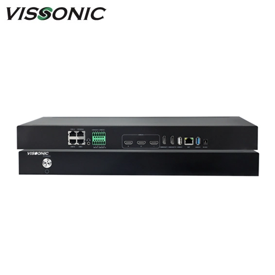 Soporte Vissonic emisión en directo 3 entradas HDMI con 1 TB de disco duro grabador AV Conferencia Profesional de la cámara y procesador de seguimiento automático