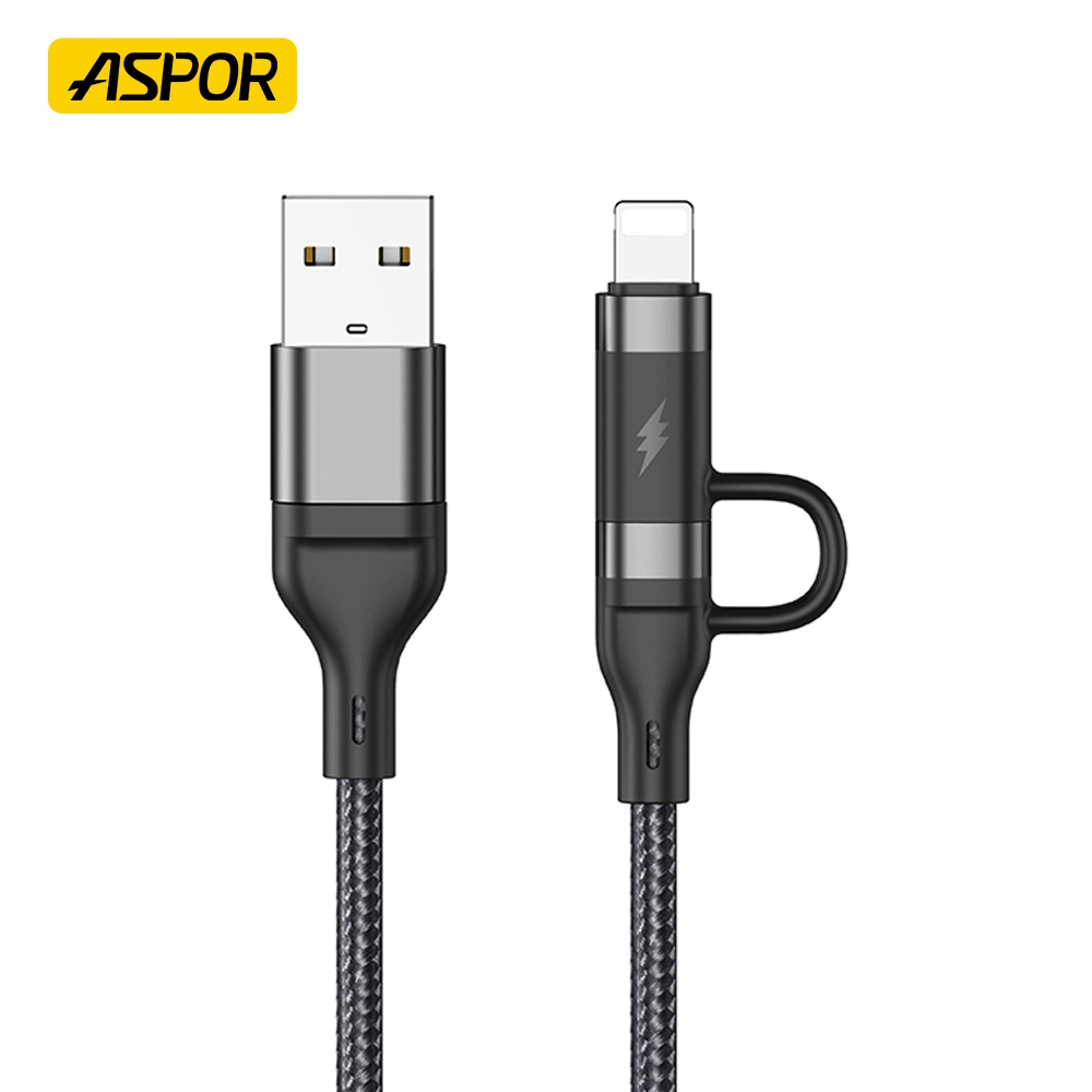 Aspor A116 4 in 1 Wired Wholesale/Supplier New USB Fast Charger Data Cable Magnetic Cables