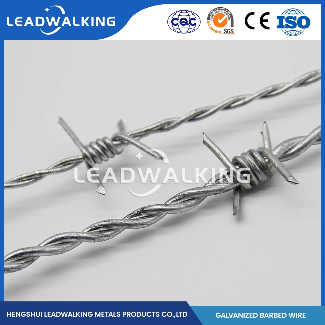 LeadWalking 400m Stacheldraht Hersteller Großhandel/Lieferant Spirale Verzinkt Rasierdraht China 20m Rollenlänge heiß getaucht galvanisierter Stahldraht