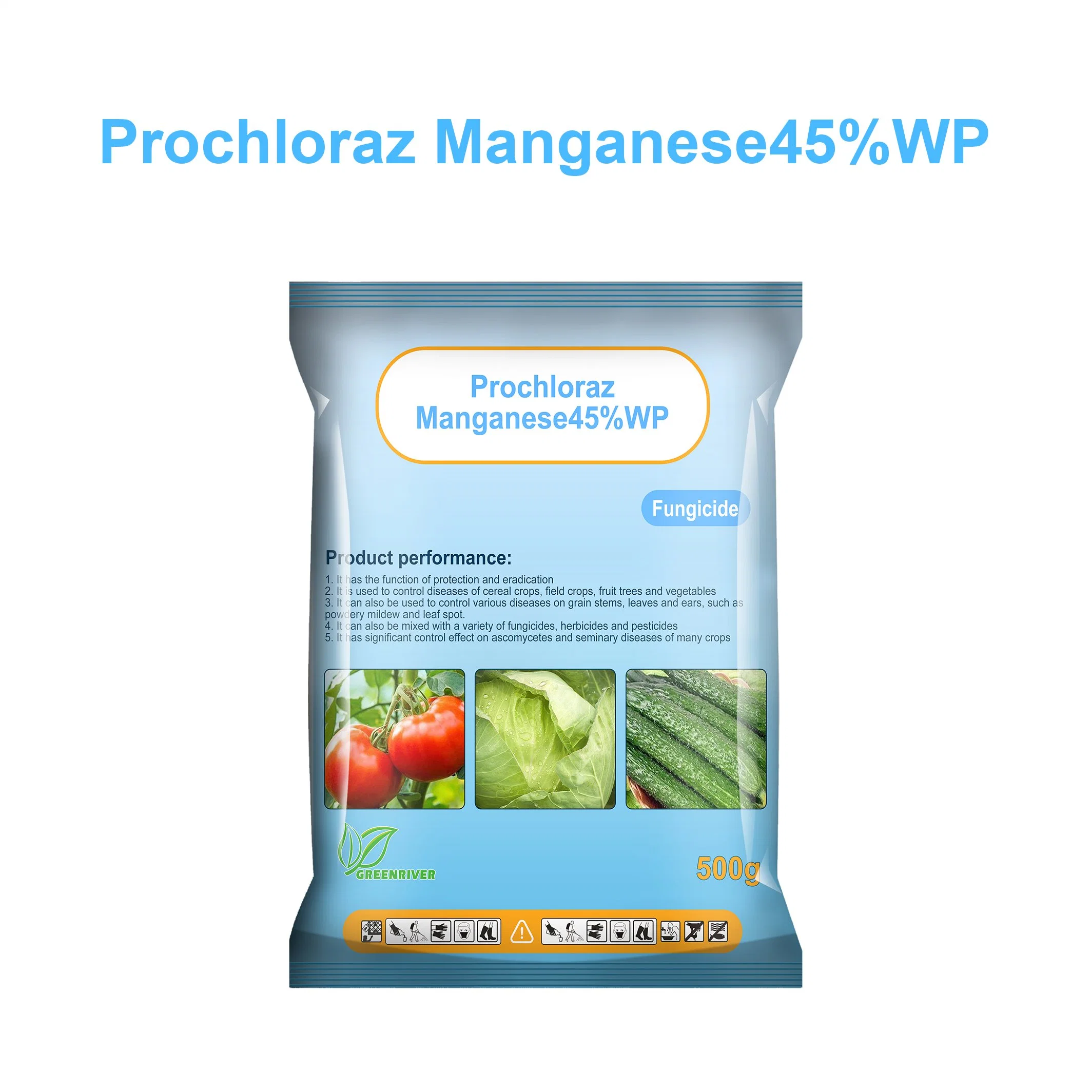 Fungicidas de alta calidad Greenriver Prochloraz Manganeso 45%WP Bactericide