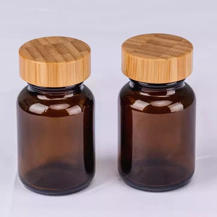 50 80 100 150 200 Ml Pharmaceutical Amber Capsule Glass Packaging Medicine Tablets Pill Bottles with Child Proof Cap