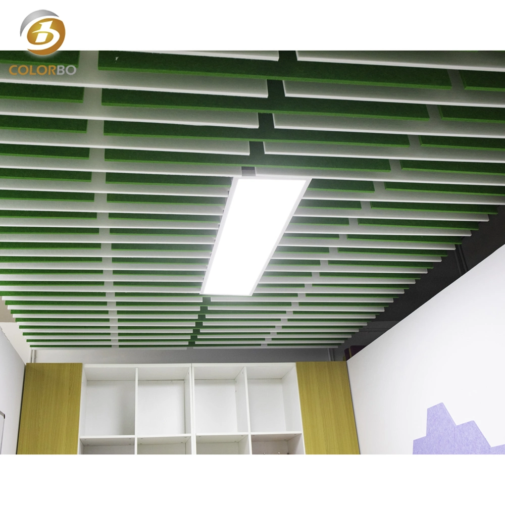 B1 Color Customized Decoration Material Polyester Fiber Soundproof Ceiling Panel with High quality/High cost performance 