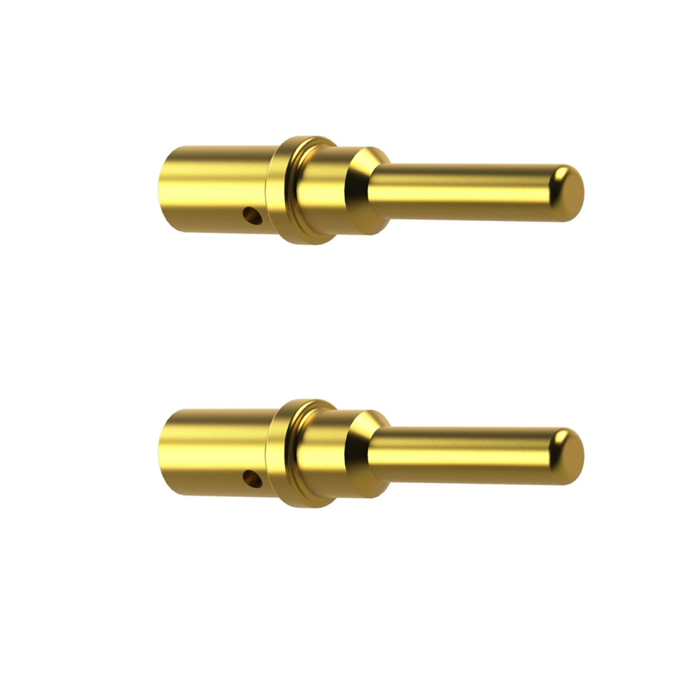 Custom CNC Machining Service Rectangular 3.5mm Gold Plated Connector Gold Plated Pin