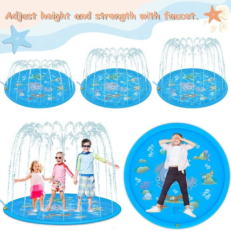 Factory Wholesale Summer Hot Sale Spray Pad Mat Sprinkler Portable Outdoor Garden Kids Water Splash Pad Pool