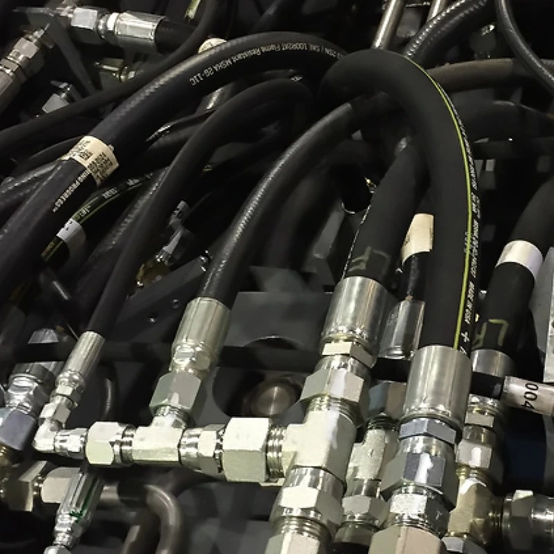 Flexible Push-on Rubber Hose for Hydraulic System and Auto Parts with Connectors