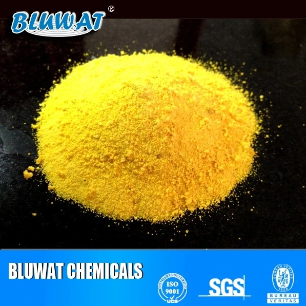 Polyaluminum Chloride (PAC 30%) de polvo de color amarillo claro