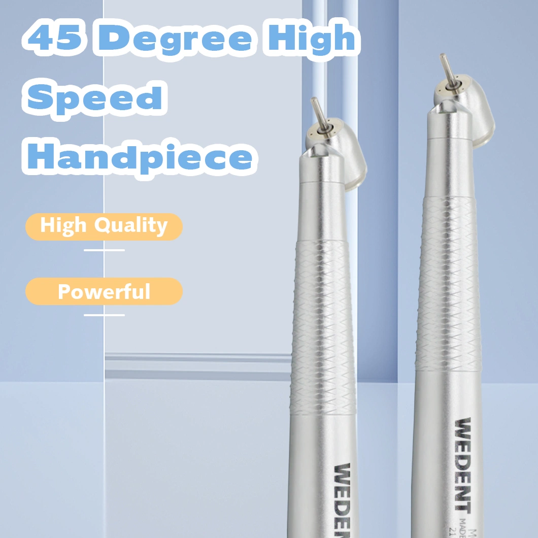 Wedent 45 Degree 2 Holes 4 Holes Push Button LED2.0 Dental High Speed Handpiece