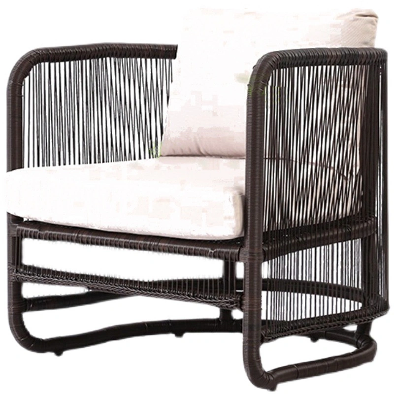 Rattan Weaving Creative New Chinese Style Imitation Rattan Outdoor Furniture Set