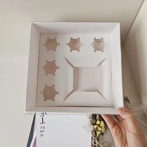 Caja desechable para bizcochos de plástico transparente Tiramisu