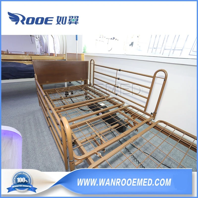 Bae310 Hospital Medical Electric Adjustable Five-Function Patient Homecare Bed with Siderail