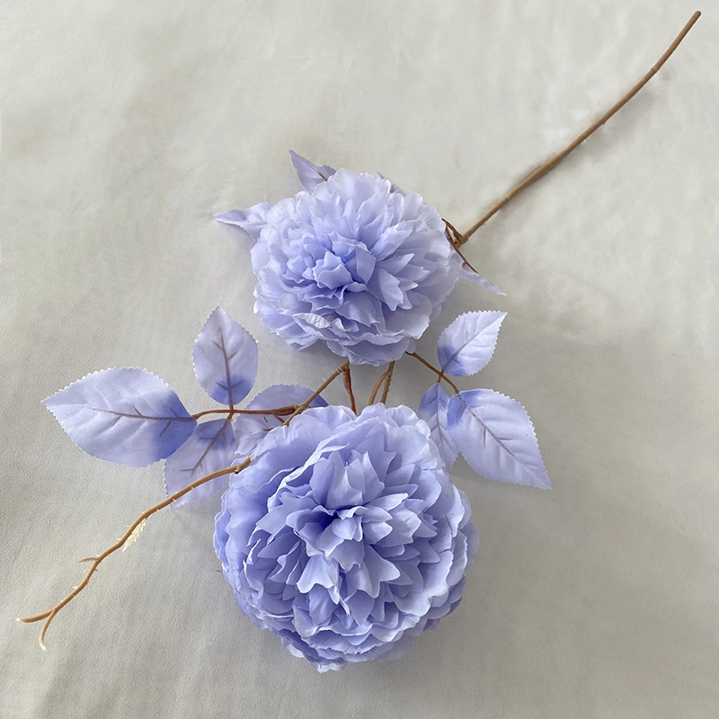 Multicolor- Purple Blue Flores Artificiales Single Double Dragon Hydrangea for Wedding Decoration