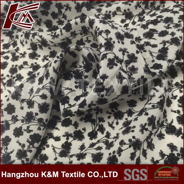 100%Silk 16mm Crepe De Stain with High quality/High cost performance  Printed Made in China