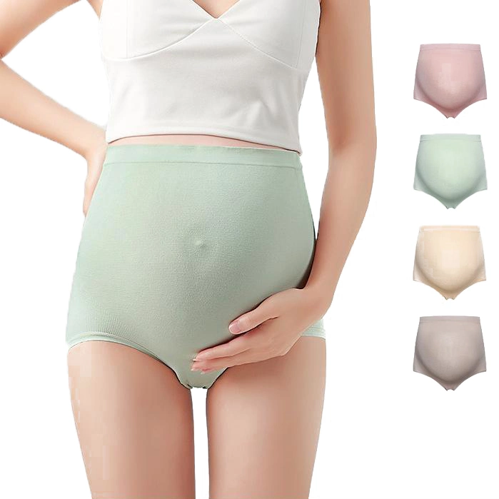 Comfort Graphene Crotch Underwear High Waist Plus Size Pregnant Panties Women's Modal Belly Support Maternity Briefs