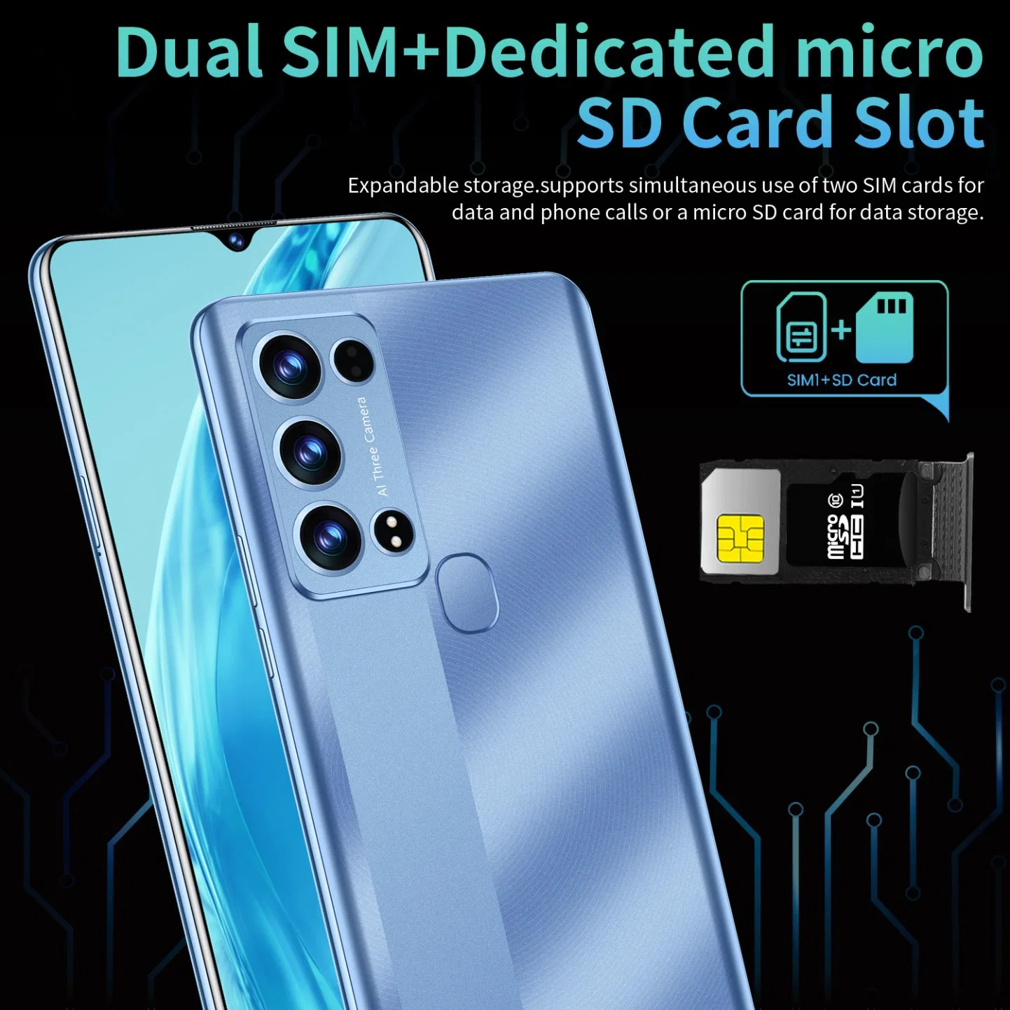 5g/4G Blue Green Colorful Mobile Phone S9 PRO WCDMA Mobile