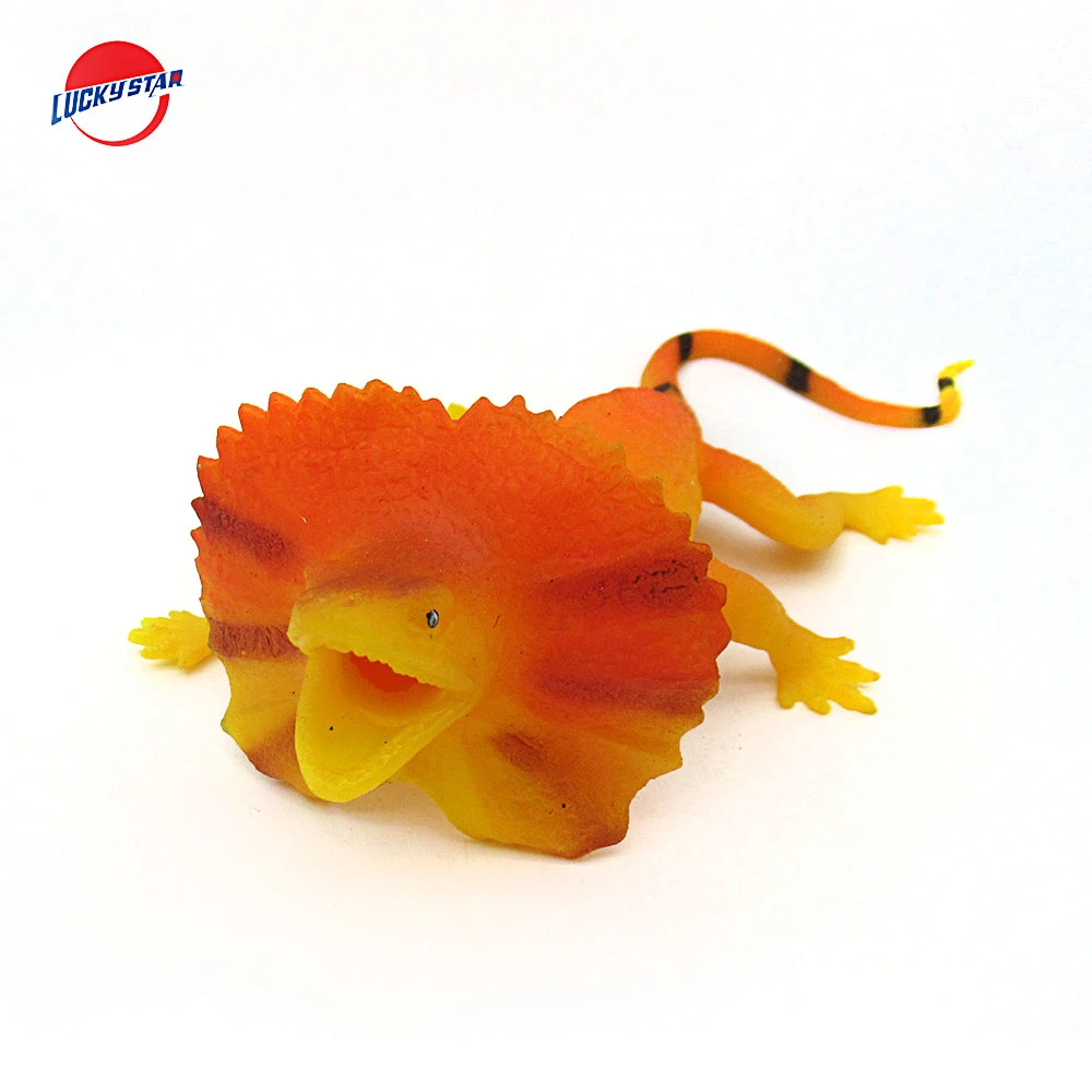 Quality Assurance TPR Chameleon Reptile Decompression Toy Animal Squeeze Toys Boys Stress Relief Toys