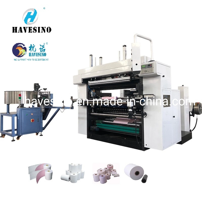 1200mm Wide Semi Automatic High Output ATM POS Cash Receipt Thermal Roll Paper Slitter Rewinder Machine