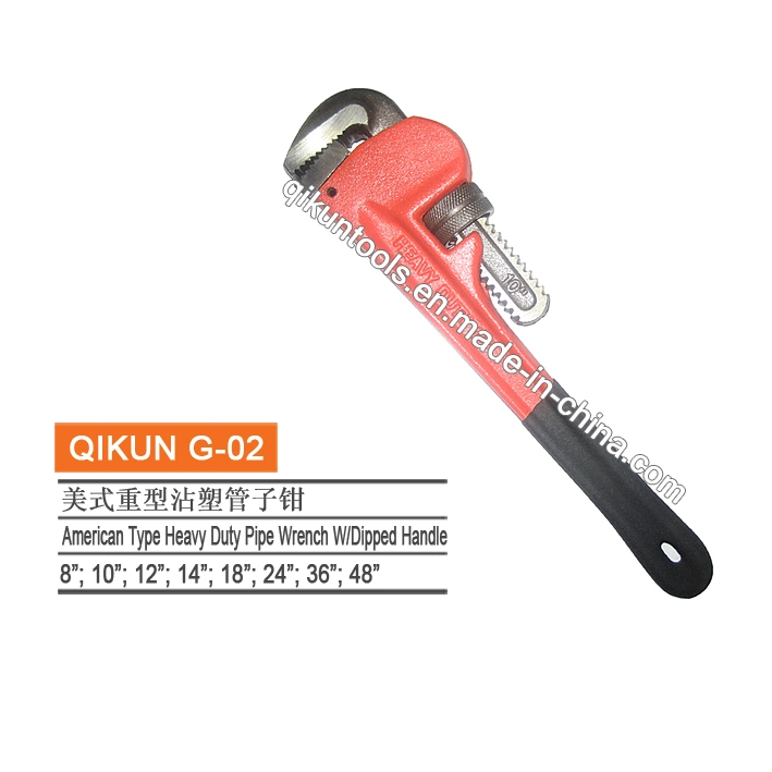 G-08 Construction Hardware Hand Tools German Type Steel Pipe Wrench