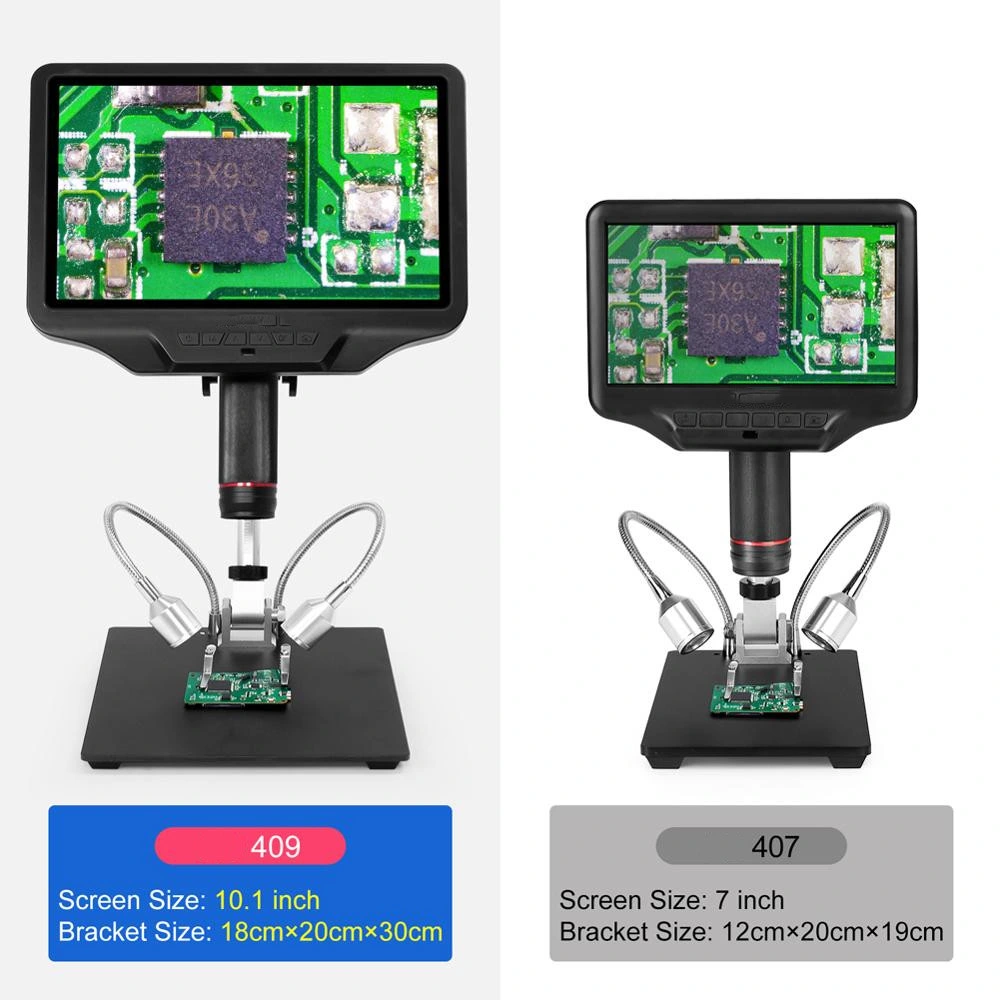 10,1'' WiFi HDMI/USB Ad409 HDMI ® Software de medida de microscopio digital PC Conexión para herramientas de soldadura de PCB