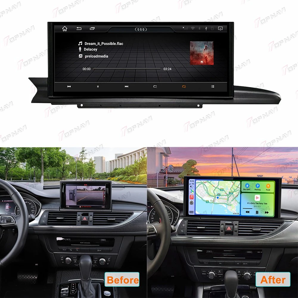 12.3" para el Audi A6 A7 2012-2018 coche reproductor de vídeo multimedia GPS de navegación