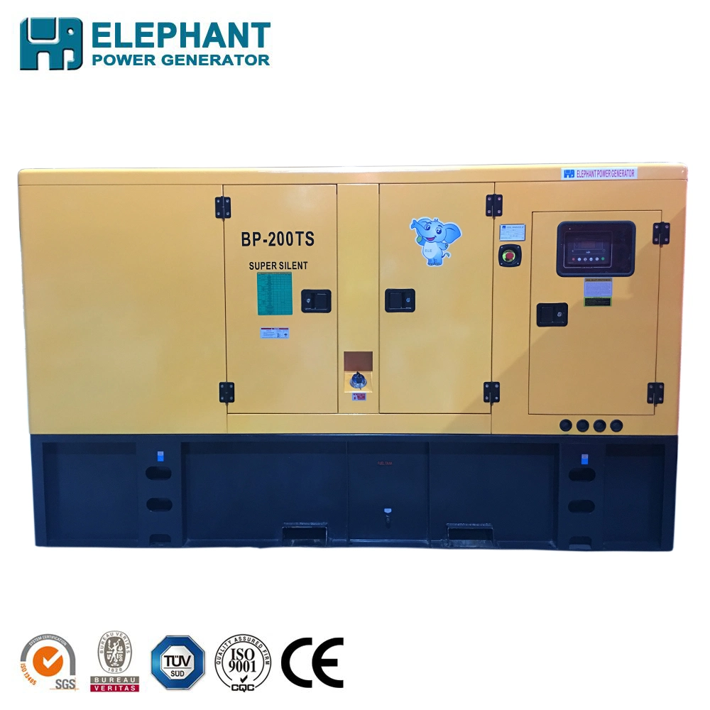 Power by UK Engine 160kw 200kVA Open or Soundproof Type Generator