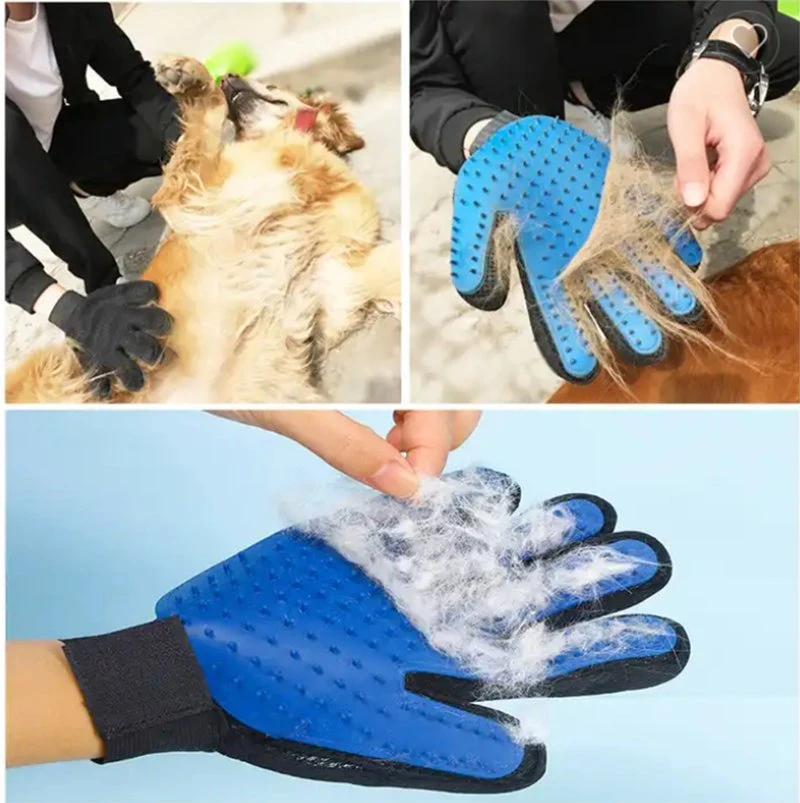 Pet Dog Hair Brush Comb Glove for Pet Cleaning Massage Glove for Animal Cleaning Cat Hair Glove Pet Grooming Supply