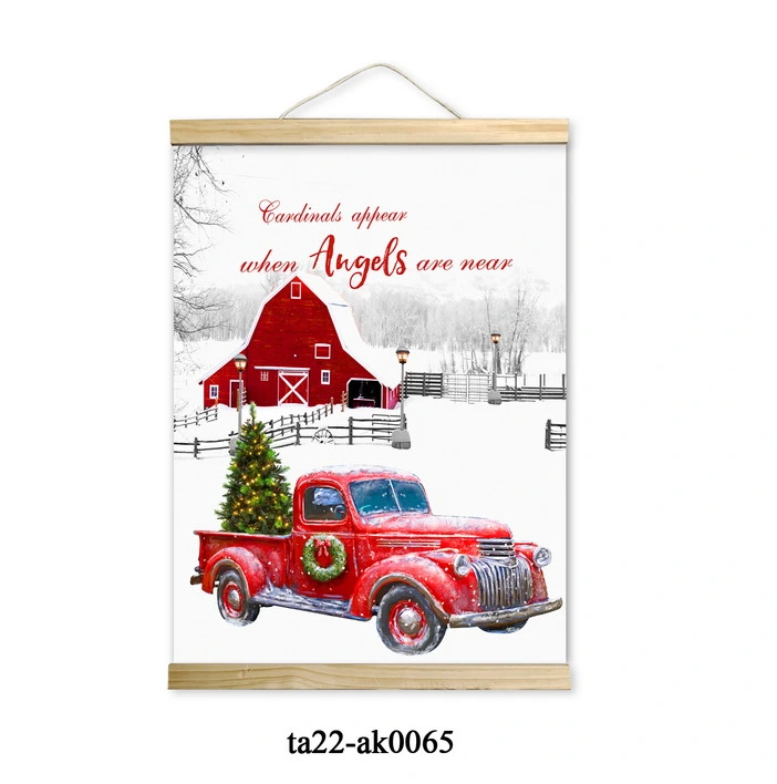 Custom Christmas Design Wall Art HD Print Canvas Ready to Hang Poster Hanger Home Decor