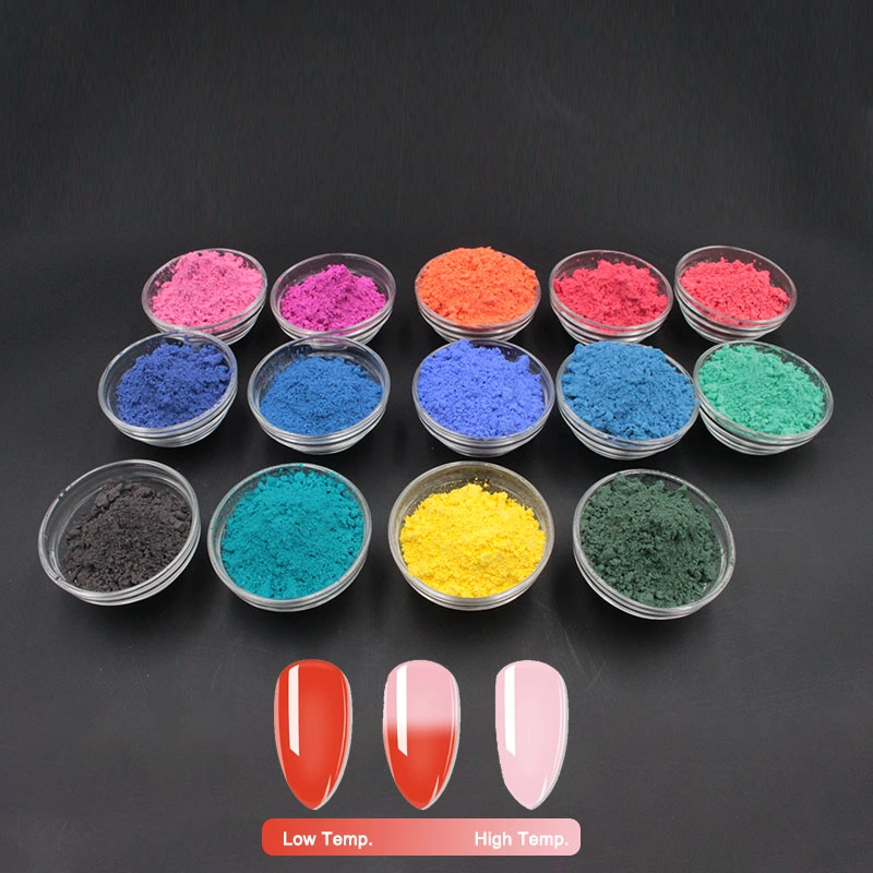 Organic Temperature Color Changing Thermochromic Pigment Blue for Clothes Inorganic Pigment Free Sample