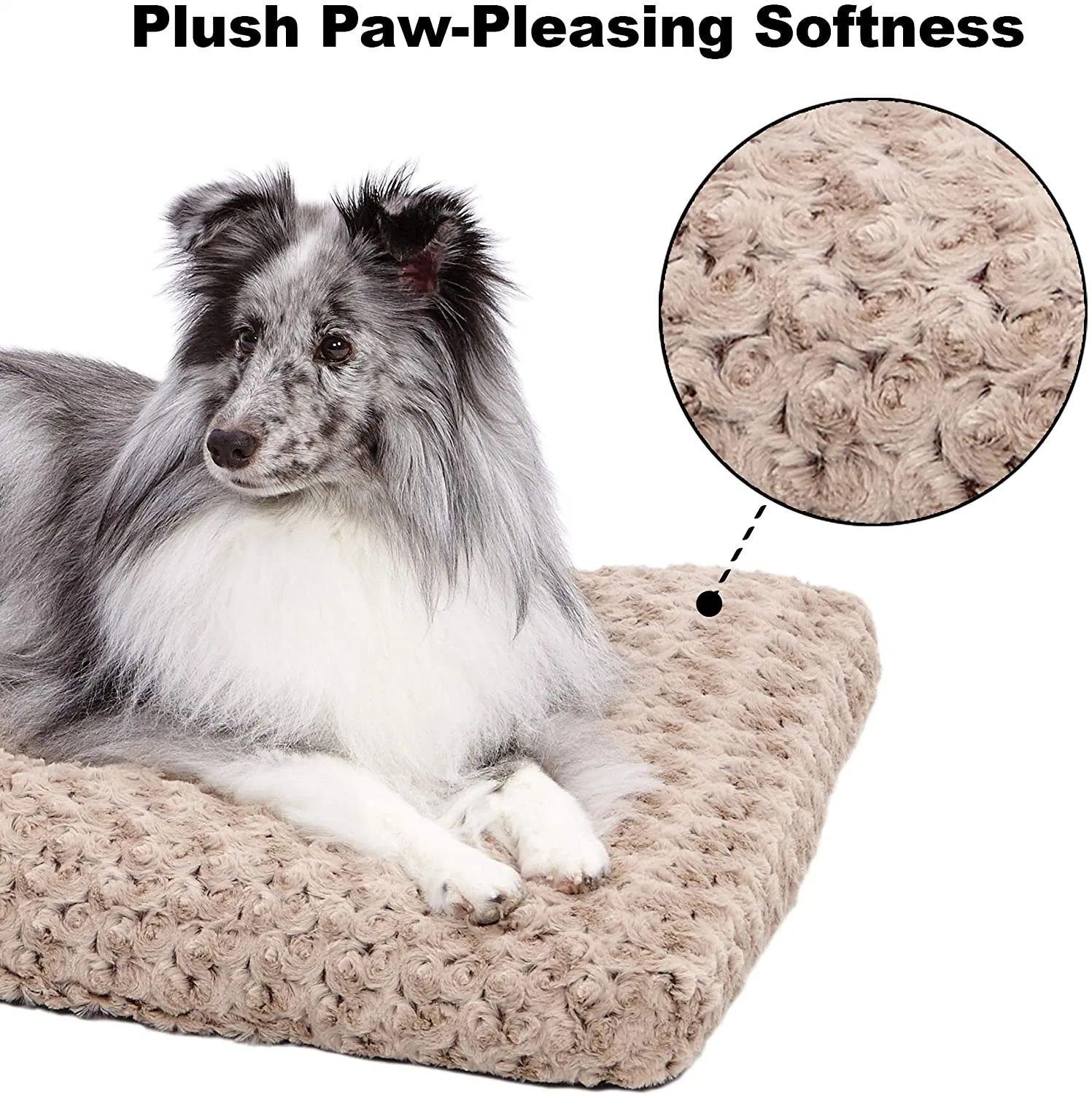 Ultra-Soft Synthetic Fur Overstuffed Dog/Cat Bed Plush Pet Bed Wholesale/Supplier