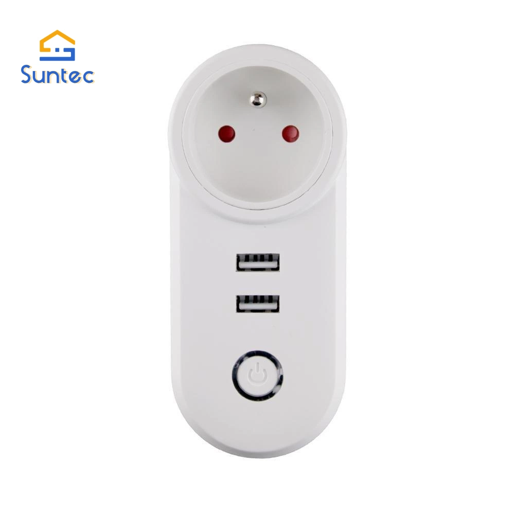 Zigbee3.0 Dual USB Smart Wireless Socket Plug Wide Voltage