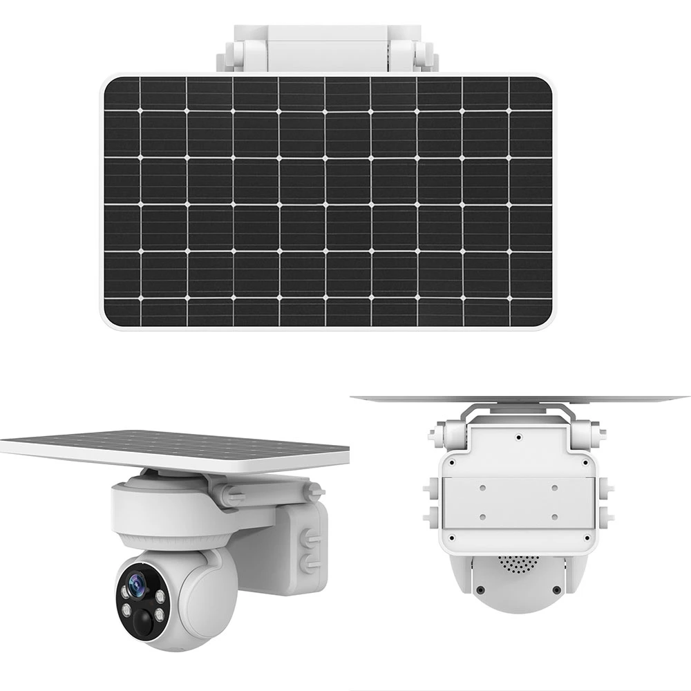 WiFi 4G caméra solaire sans fil d'extérieur 4X Zoom PTZ Motion Détection caméra IP de vidéosurveillance de nuit couleur