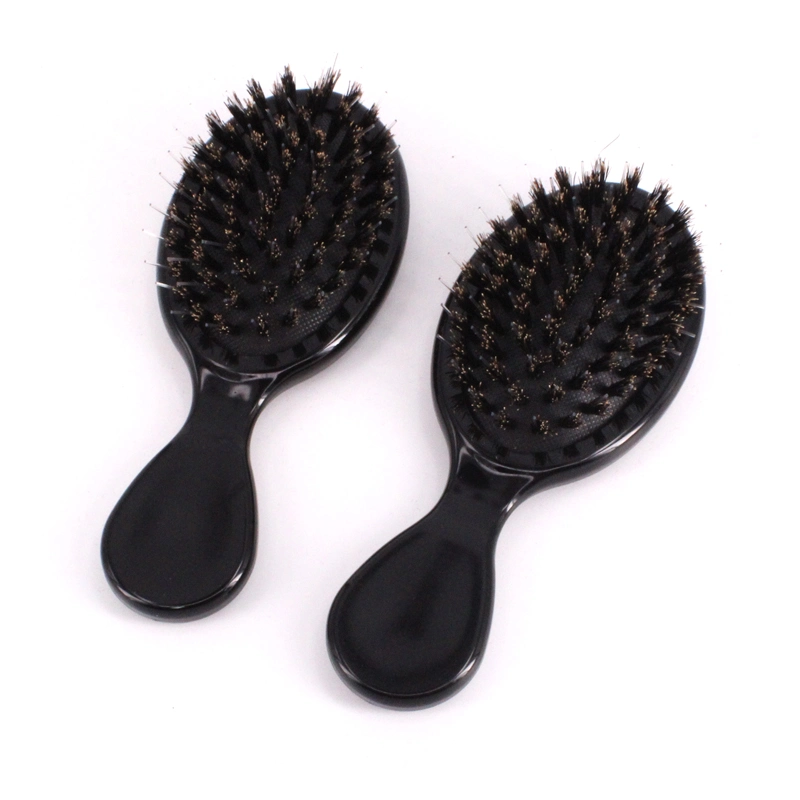 Hairdressing Tools Manufacturer Professional Nylon Bristle Mini Hair Brush Custom Logo