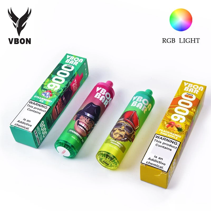 2023 Vbon Type-C rechargeable 9000 puffs barre à cigarettes électroniques jetables