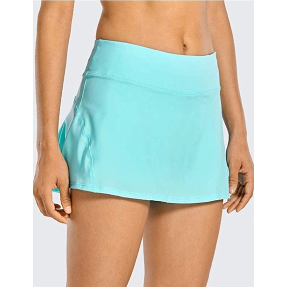 Yoga Shorts Women's High Waist Pleated Sport Tennis Skirts Shorts with Pockets