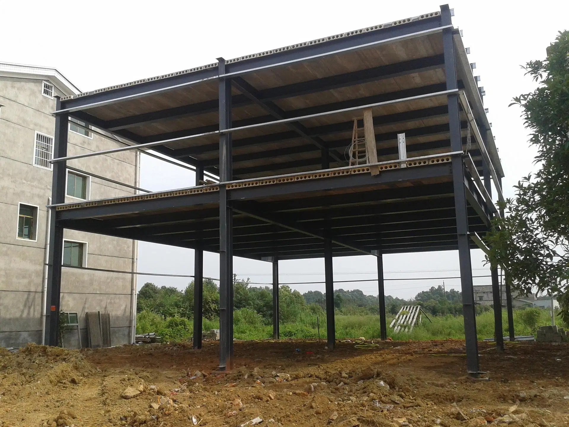 Farm Prefabricated Steel Structure Erection Structural Storage Warehouse Shed