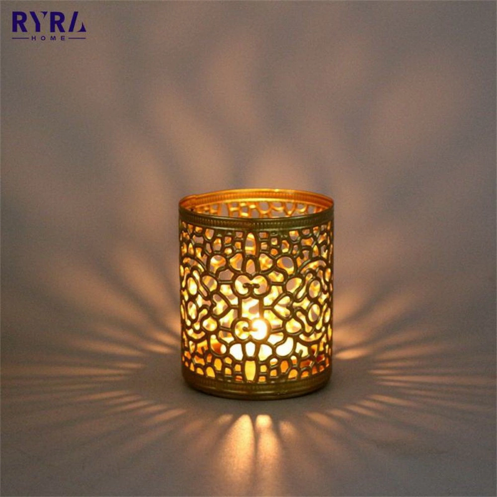 Nordic Golden Iron aromatic Candle Holder Creative Aromatherapy Candle Cup Decoração de casa