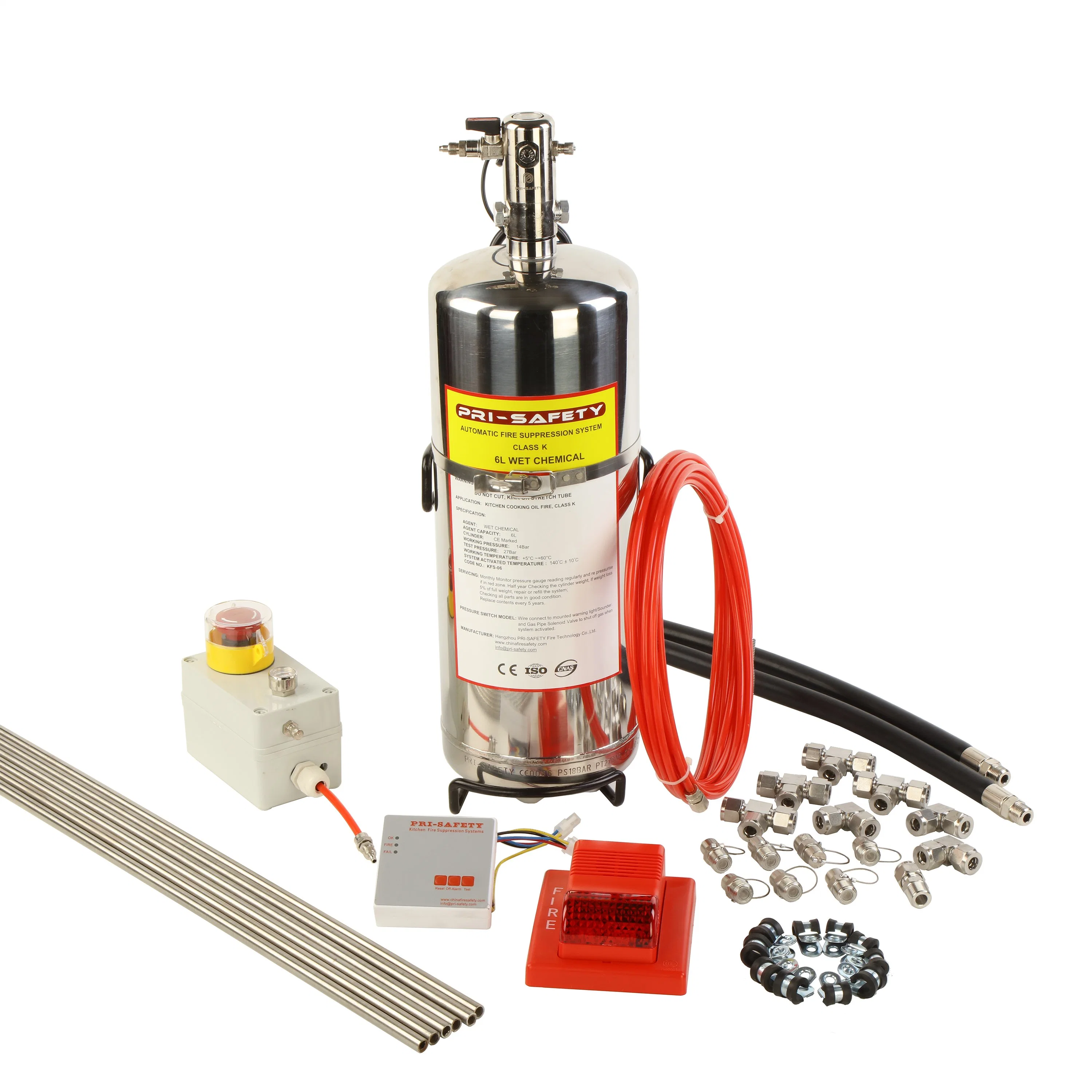 12L Wet Chemical Kitchen Fire Suppression and Ventilation System