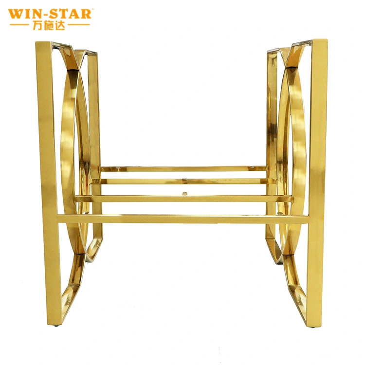 Windar Noble elegante silla de oro reposabrazos estructura estable base de sofá Soporte