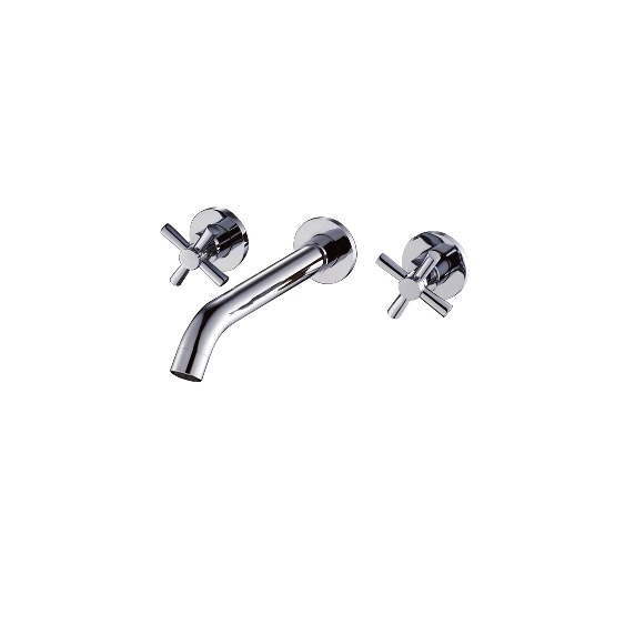 Wall Mounted Concealed Brass Mixer Waterfall Bathtub Faucets