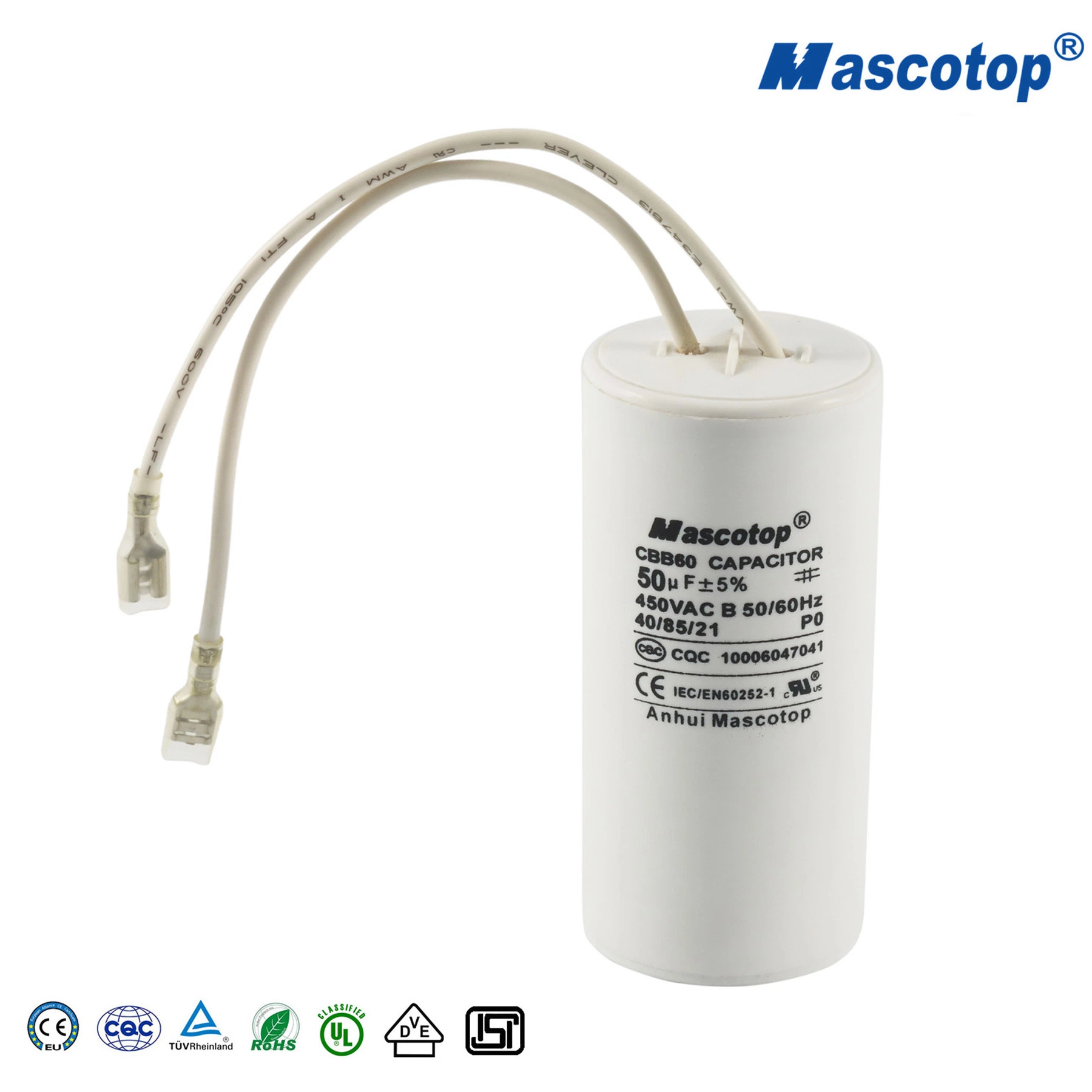 370-450V Power Mascotop 50PCS /Carton 1-100UF China Run Capacitor Cbb60