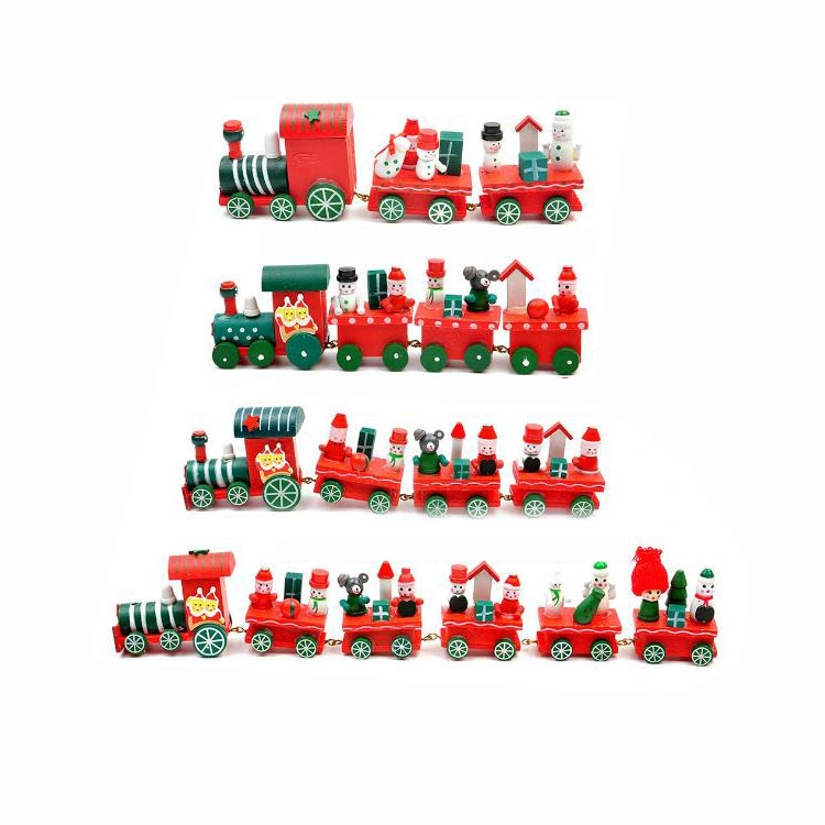 2023 Wholesale/Supplier Wooden Christmas Train Toys