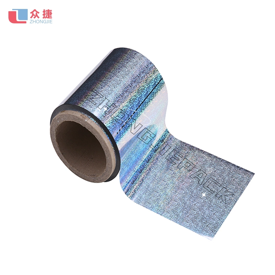 Plastic Roll Metallized Holographic Glitter Film Pet BOPP Thermal Lamination Film