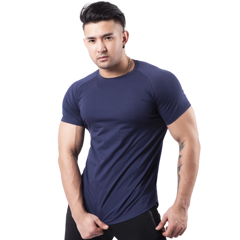 Sports T-Shirt Men's Crew Neck Fashion Slim-Fit Fitness Wear Outdoor Training Leisure Running Wear Summer