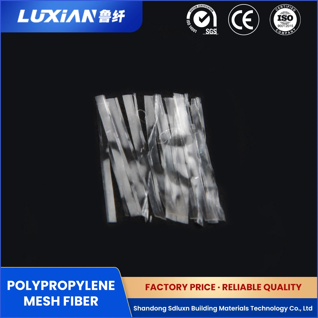 Sdluxn New Flame Retardant Polypropylene Fiber Lxbw Mesh Far Infrared Polypropylene Fiber China Polypropylene Fibrillated Mesh Fiber Factory