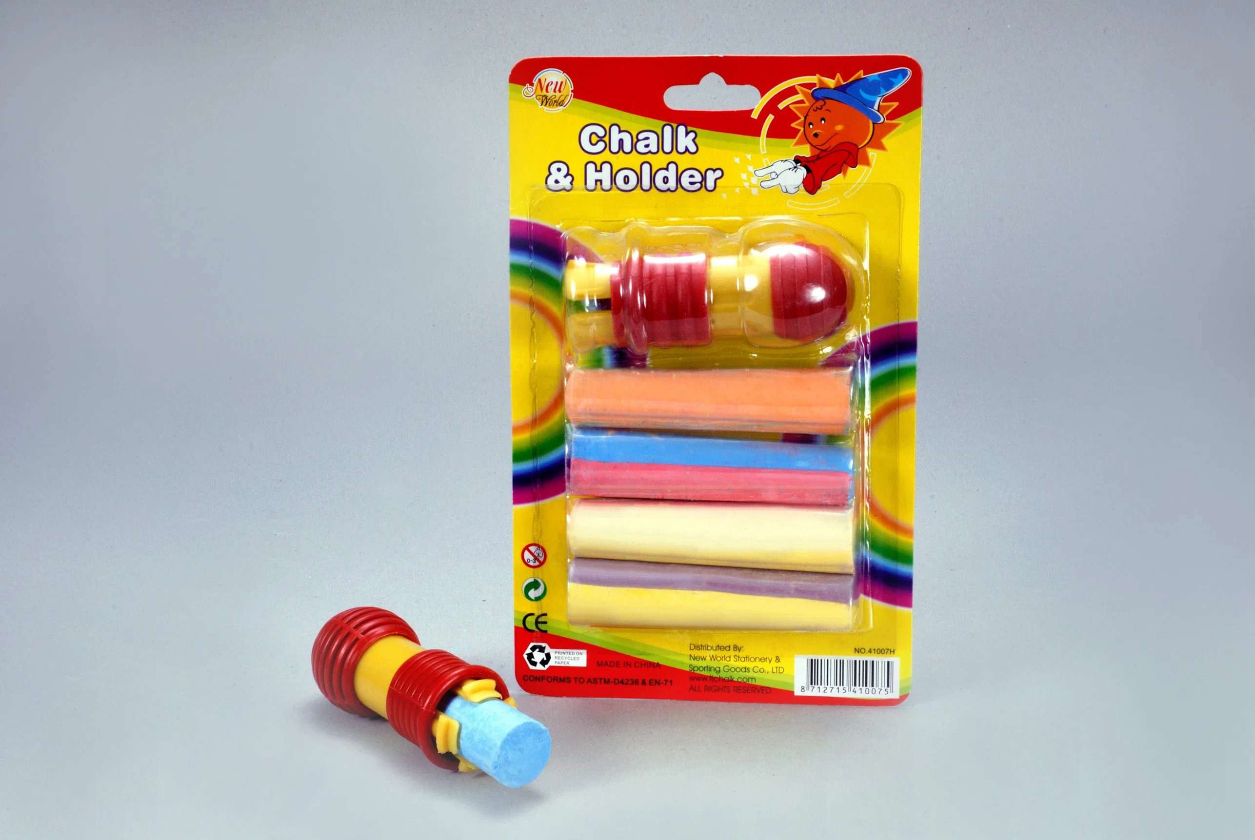 4pcs couleur Double Chalk avec support