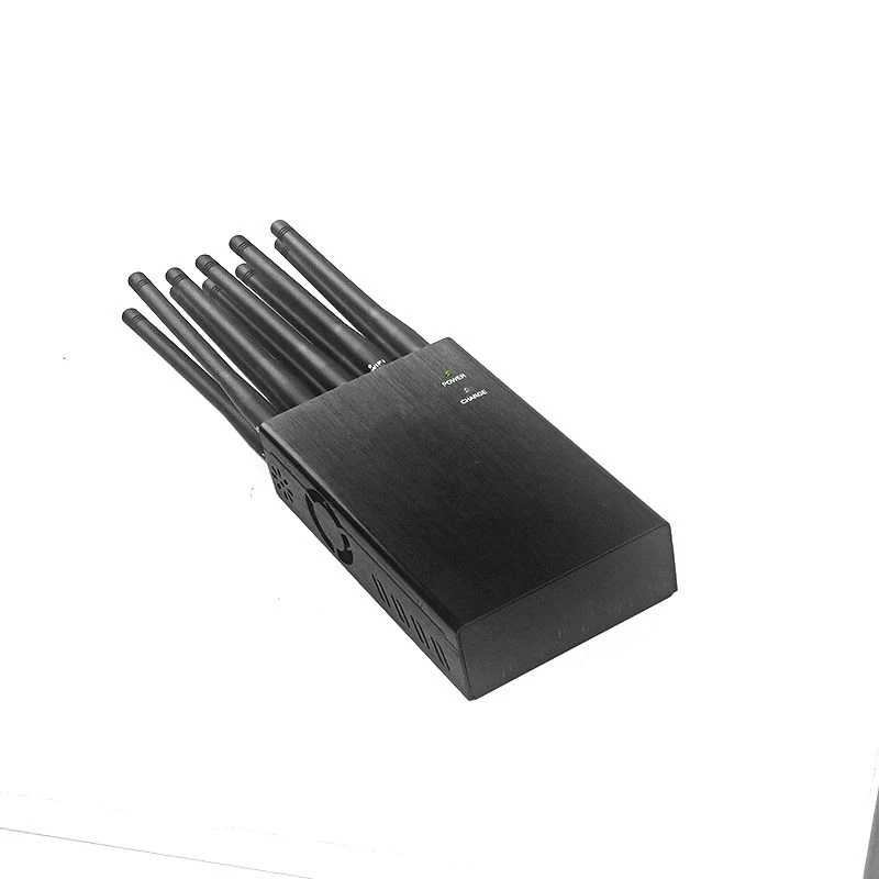 Portable Multi Band WiFi 10 Band Car Cell Phone GPS Locations GSM Jammer Mobile Signal Jammer